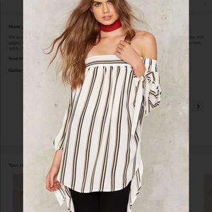 1️⃣✅ line by me striped top